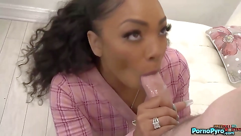 Smoking hot and cum on face