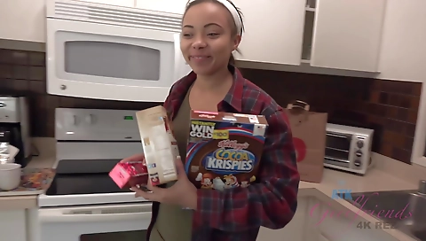 Sexy young blonde gets fucked by her boyfriend