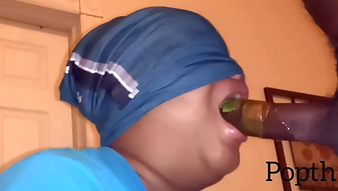 Sav coed with a sexy body and taking facial