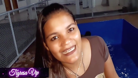 Shaky and ready for you in her first time